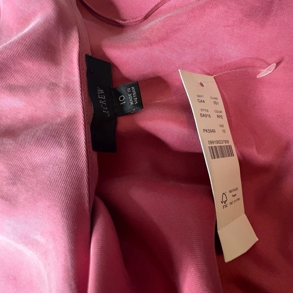 J.Crew Gwyneth Cupro-Blend MIDI Slip Dress in Dusty Pink Color Size 10 - Picture 12 of 12